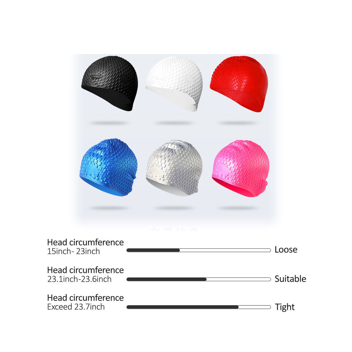 NW020 Silicone Streamline Swim Caps