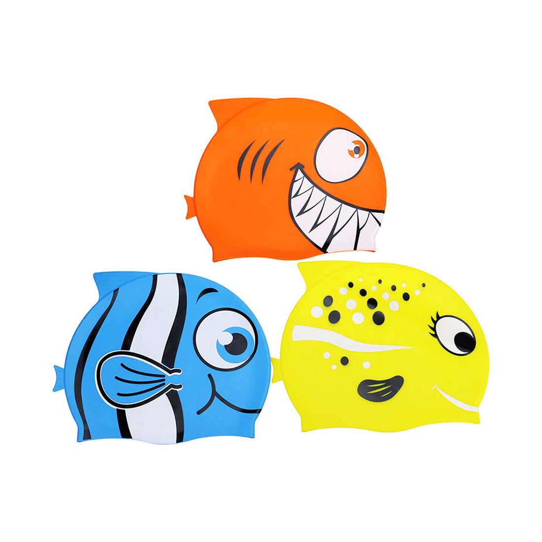 NW022 Kids Cartoon Fish Swim Caps