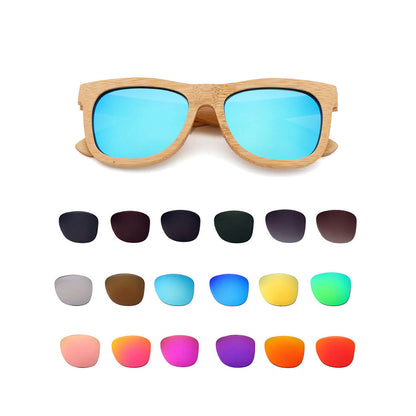 NW060 One-Piece Bamboo Sunglasses