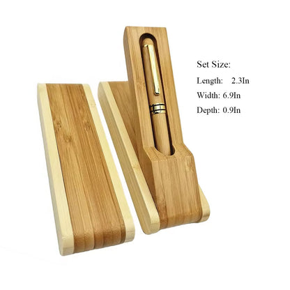 NW028 Bamboo Pen Stationery Set