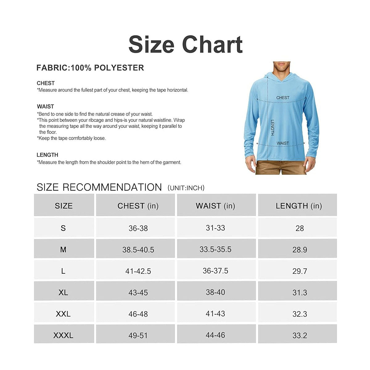 NW032 UPF 50+ Sun Protection Long Sleeve Hoodie Shirt