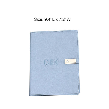 NW058 A5 Loose-Leaf Notepad Power Bank with Wireless Charger