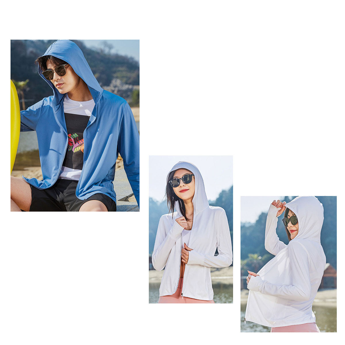 NW032 UPF 50+ Sun Protection Long Sleeve Hoodie Shirt