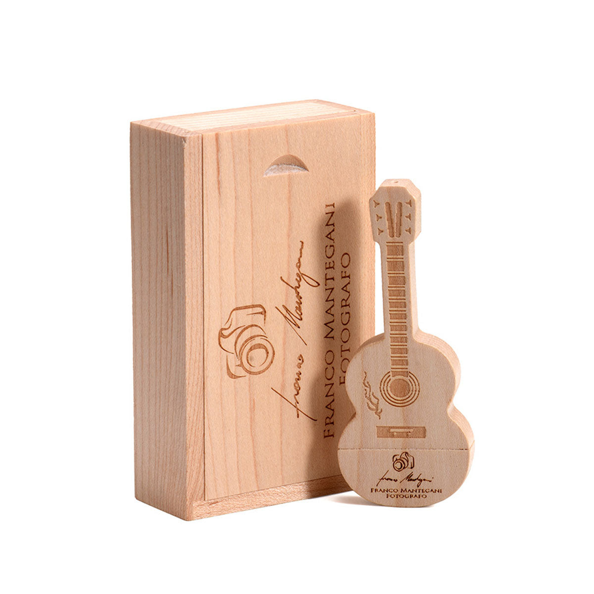 NW056 Wooden Guitar USB Flash Drive