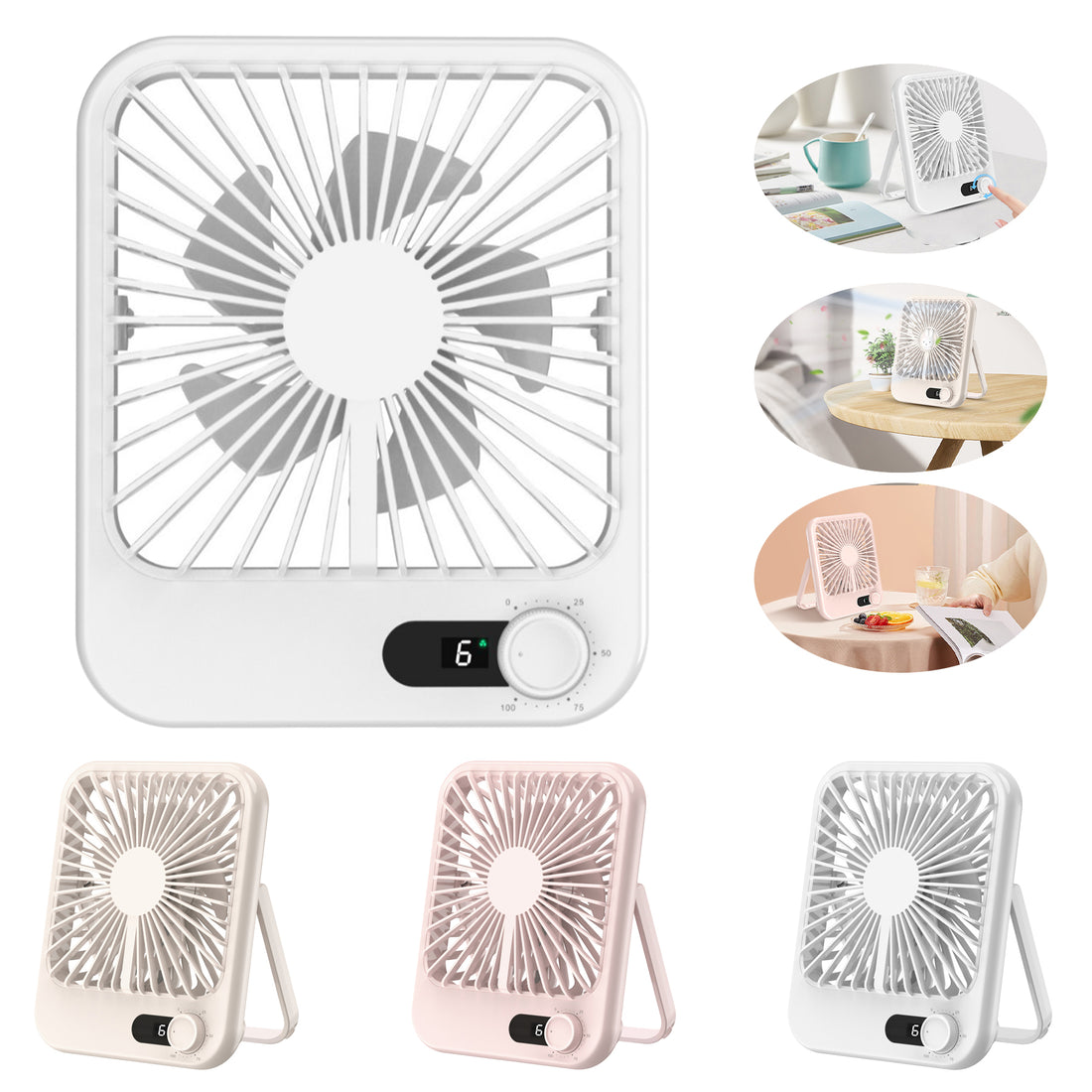 SUPSCH019 Travel Fan for Sleeping, Portable Fan for Travel