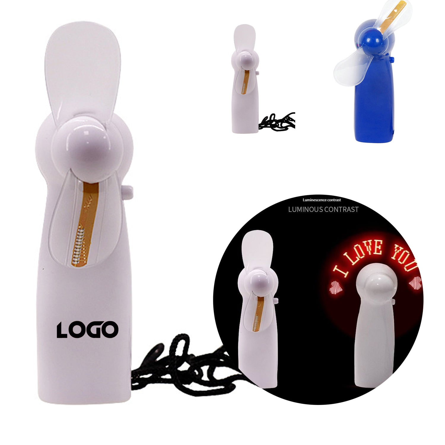 SUPSCH028 Portable Handheld LED USB Charging Mini Light Fan