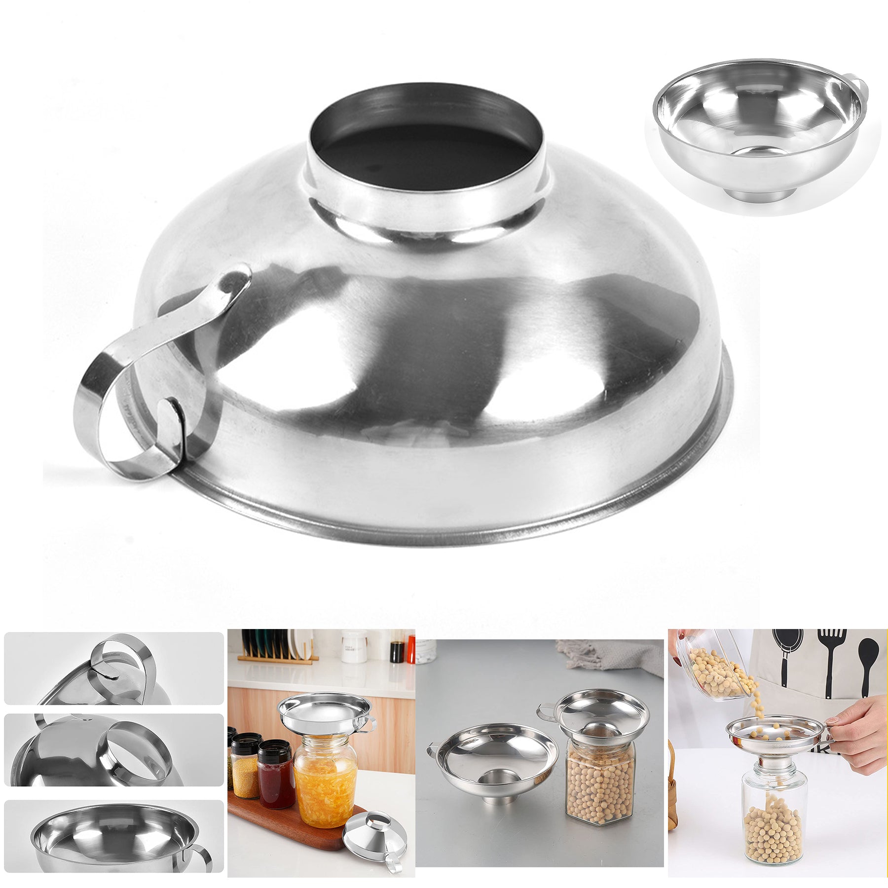 SUPSCH299 Canning Funnel for Wide and Regular Jars