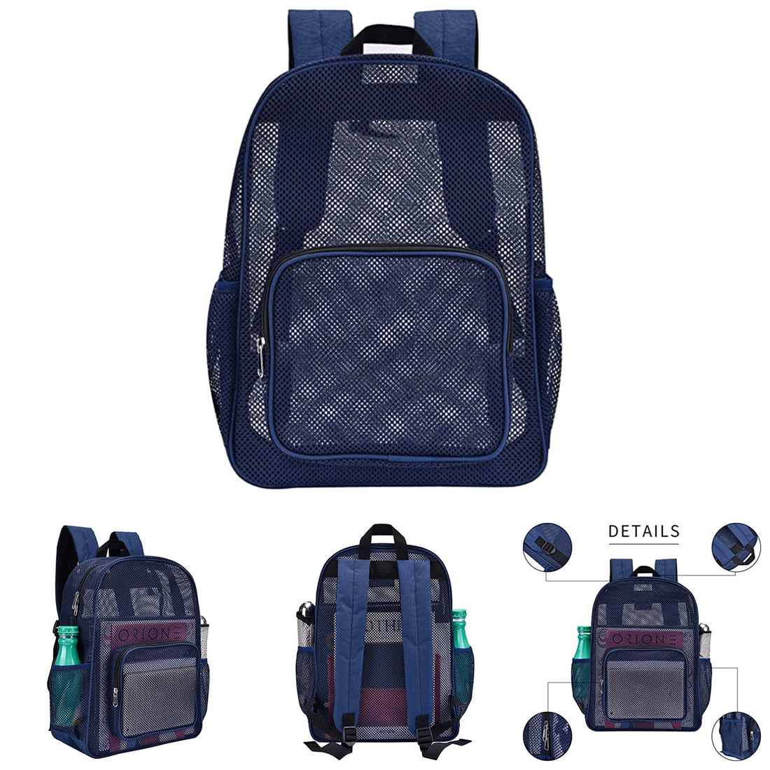 SUPSCH178 Lightweight See Through Mesh Backpack