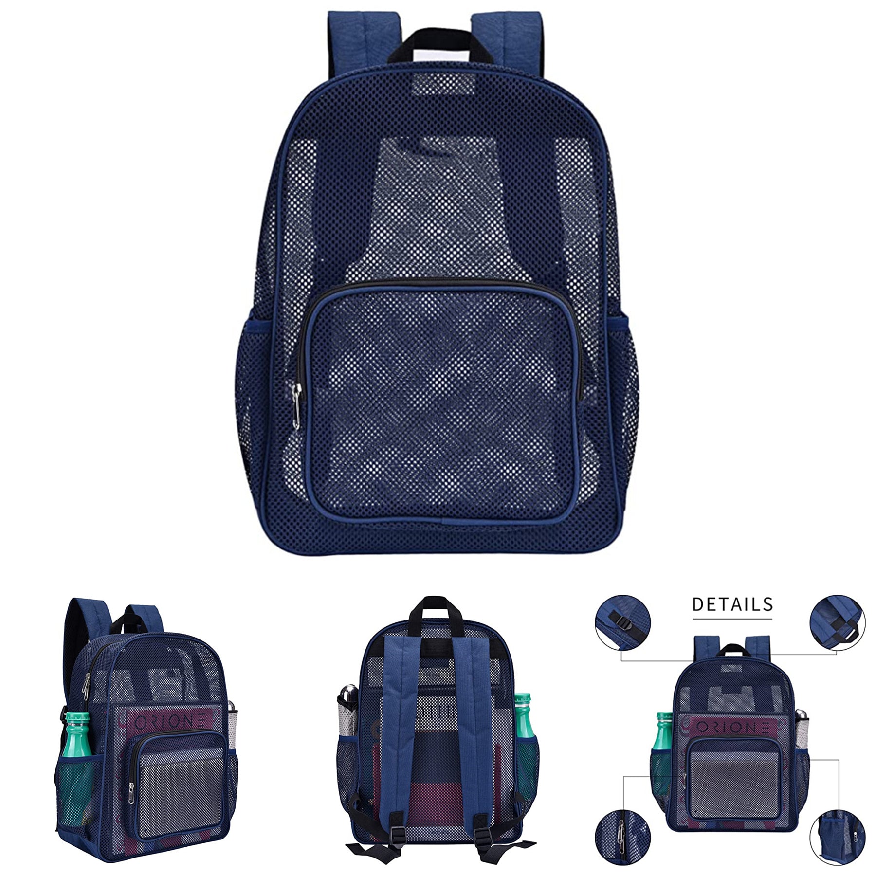 SUPSCH178 Lightweight See Through Mesh Backpack