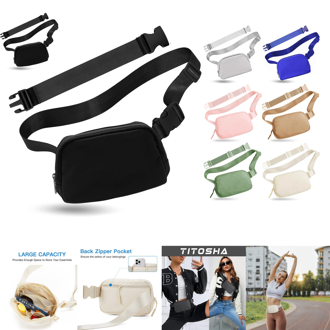 SUPSCH158 Belt Bag for Women Men