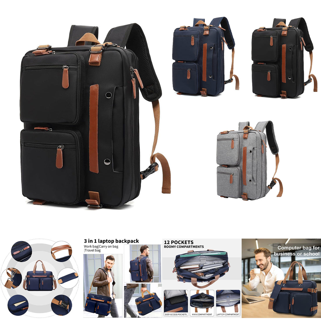 SUPSCH205 17,3 Zoll Laptop-Rucksack