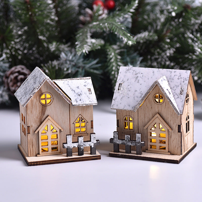 SUPSCH306 Table Centerpiece Christmas Village Houses Decoration