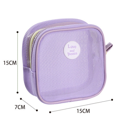 SUPSCH229 Mesh Zipper Cosmetics Pouch