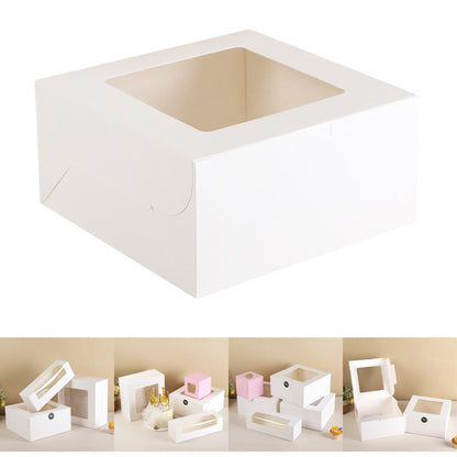 SUPSCH011 cake box Transparent window pastry packaging box