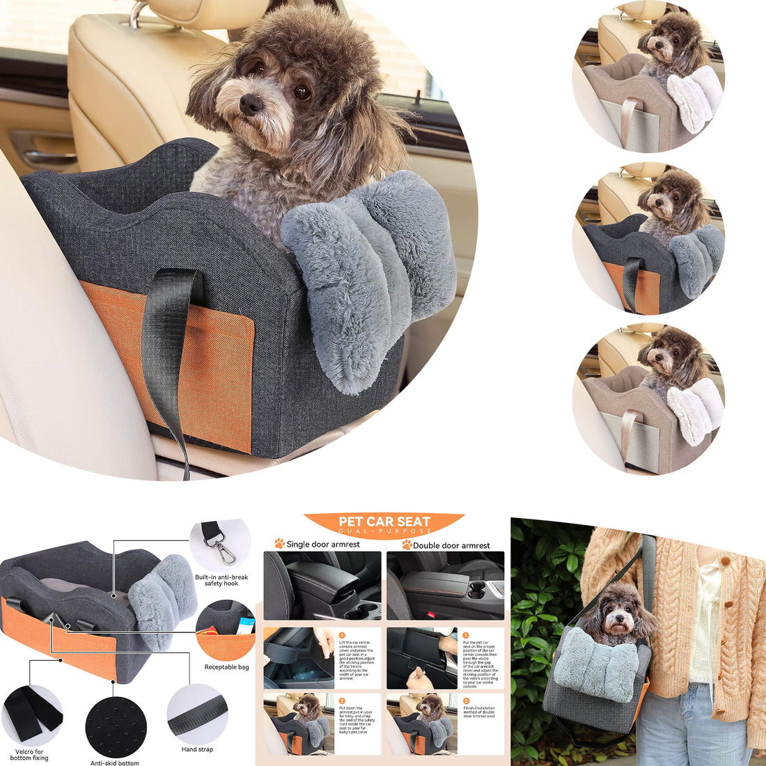 SUPSCH166 Dog Car Seat