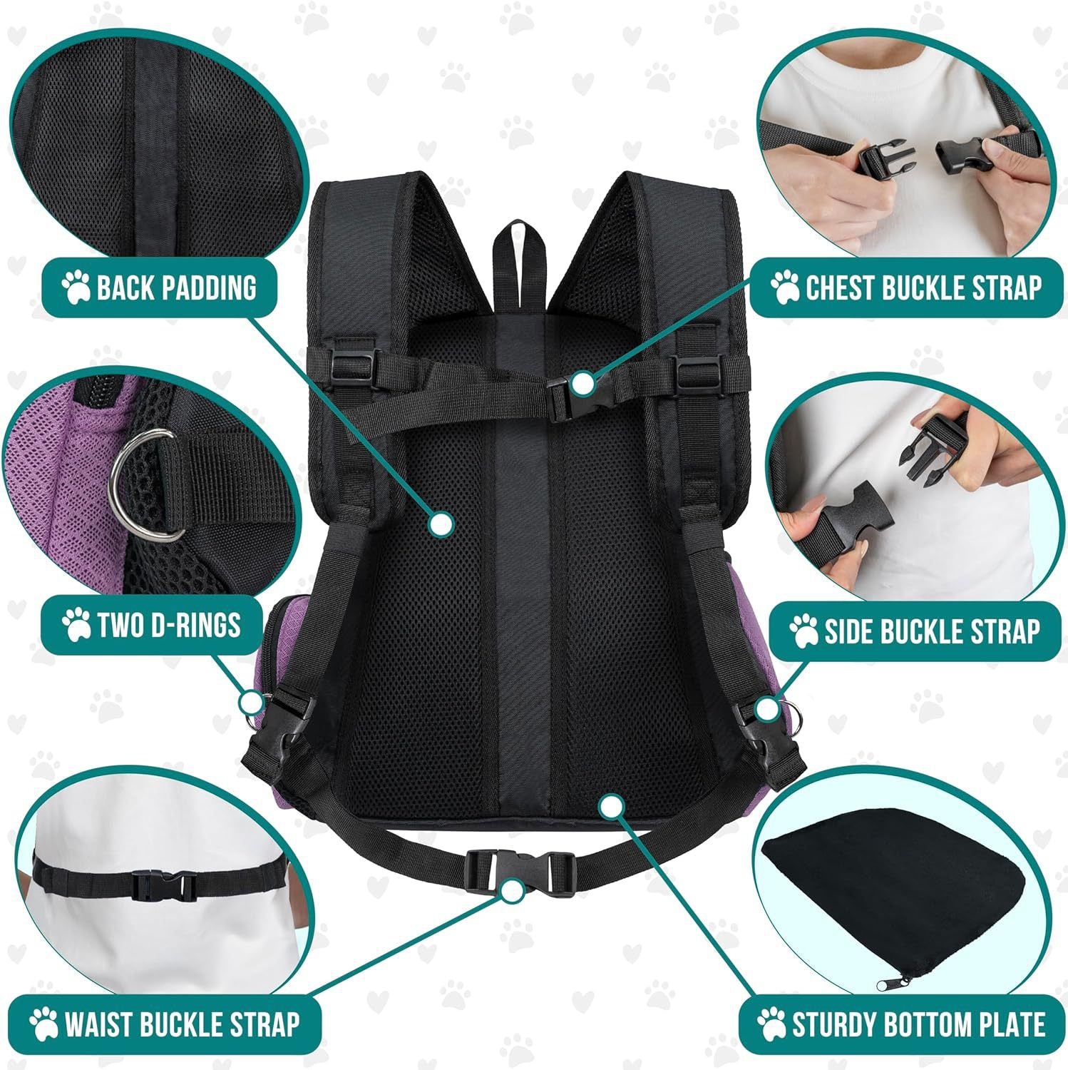 SUPSCH191 Dog Front Carrier Backpack