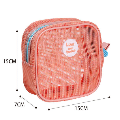 SUPSCH229 Mesh Zipper Cosmetics Pouch