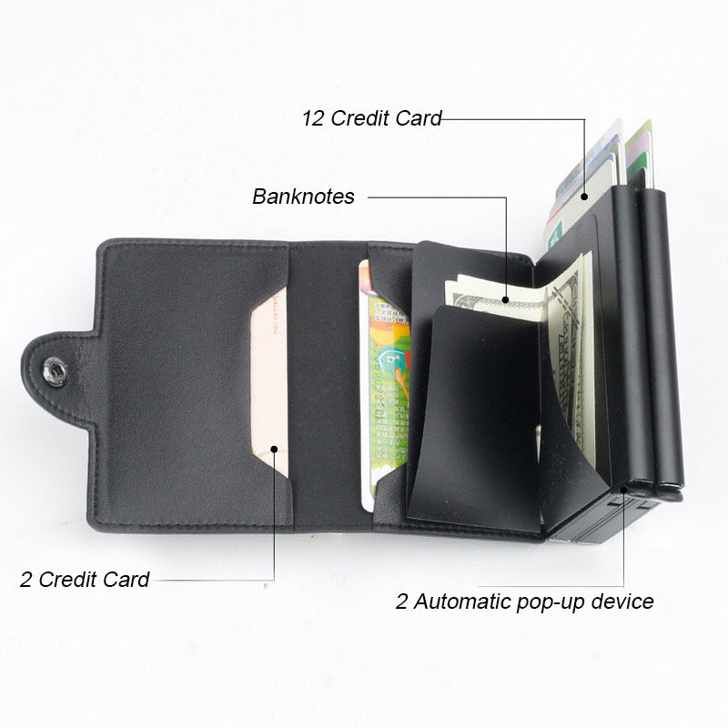 SUPSCH027 Double Anti Rfid Credit Card holder Case