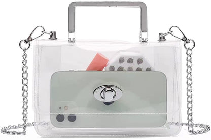 SUPSCH156 Transparent Clutch Clear Purse