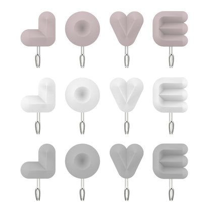 SUPSCH257 Plastic Love Letter Adhesive Hook