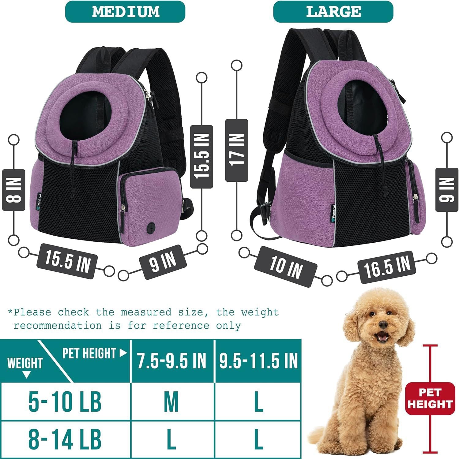 SUPSCH191 Dog Front Carrier Backpack