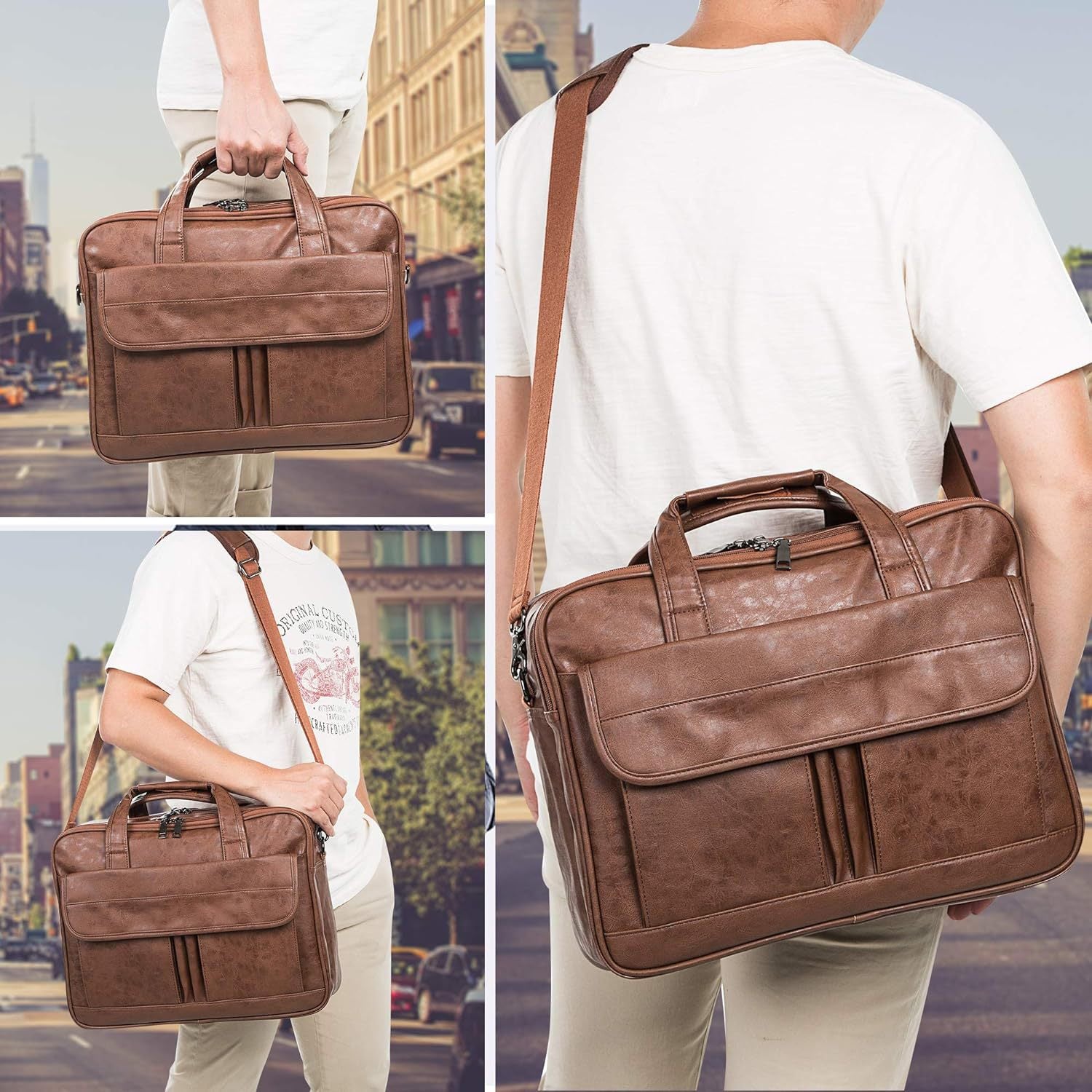 SUPSCH130 Messenger Bag aus Leder