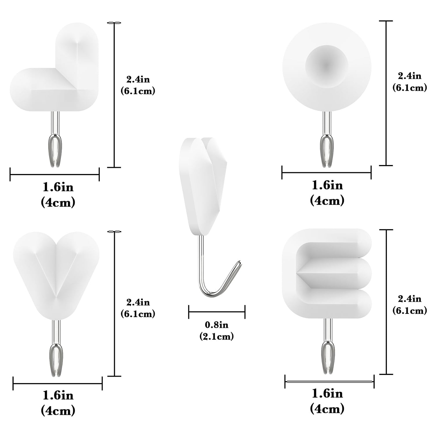 SUPSCH257 Plastic Love Letter Adhesive Hook