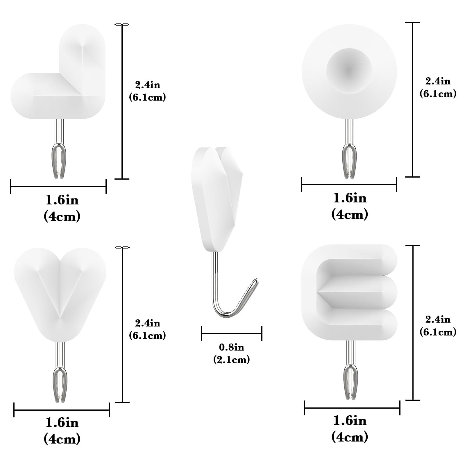 SUPSCH257 Plastic Love Letter Adhesive Hook