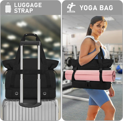 SUPSCH169 Yoga Mat Bag with Water Bottle Bag