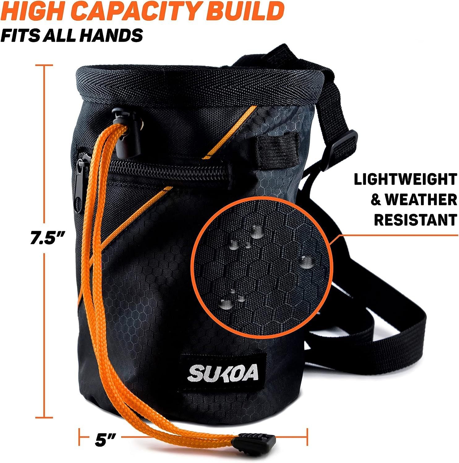 SUPSCH173 Chalk Bag for Rock Climbing