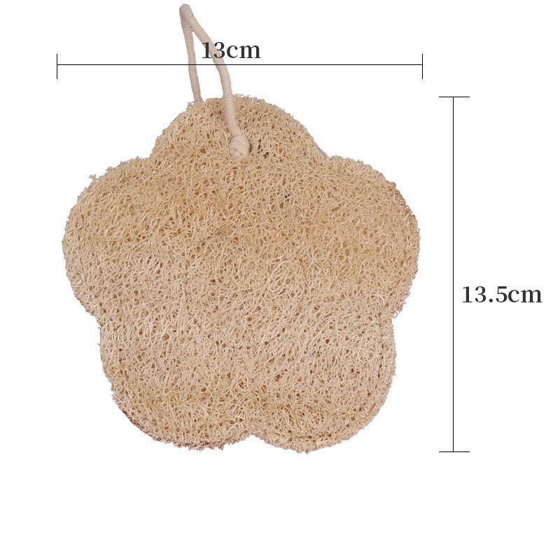 AS001 5 in 1 Natural Loofah Sponge Exfoliating Body Scrubber