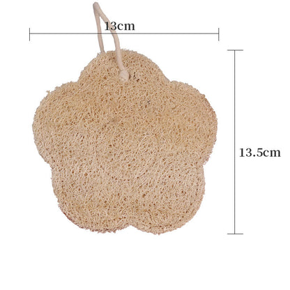 AS001 5 in 1 Natural Loofah Sponge Exfoliating Body Scrubber