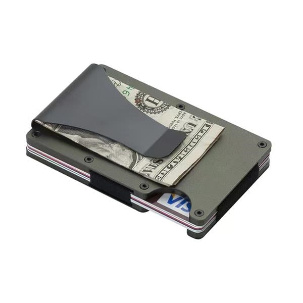 SUPSAS01 Slim Metal Wallet with Money Clip