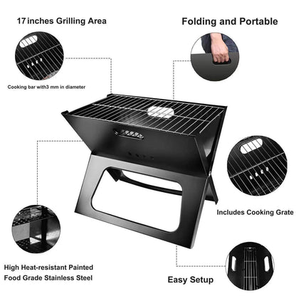 SUPSAS12 Portable BBQ Charcoal Grill