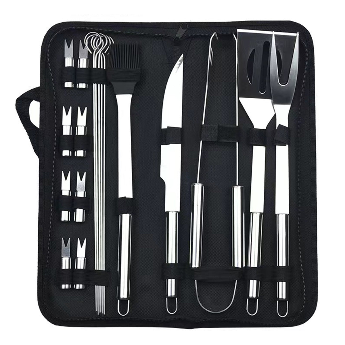 SUPSAS120 20Pcs Heavy Duty BBQ Grill Tools Set