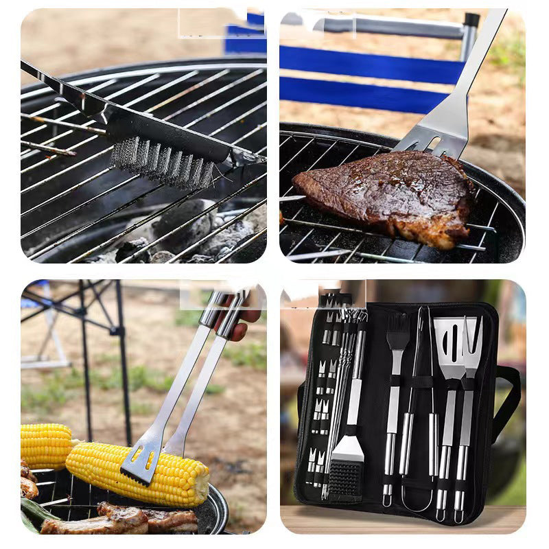 SUPSAS120 20Pcs Heavy Duty BBQ Grill Tools Set