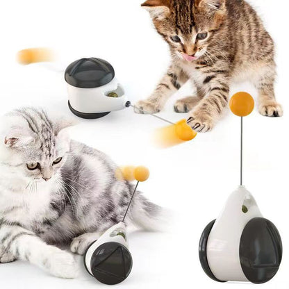 SUPSAS139 Interactive Cat Tumbler Toys with Feather