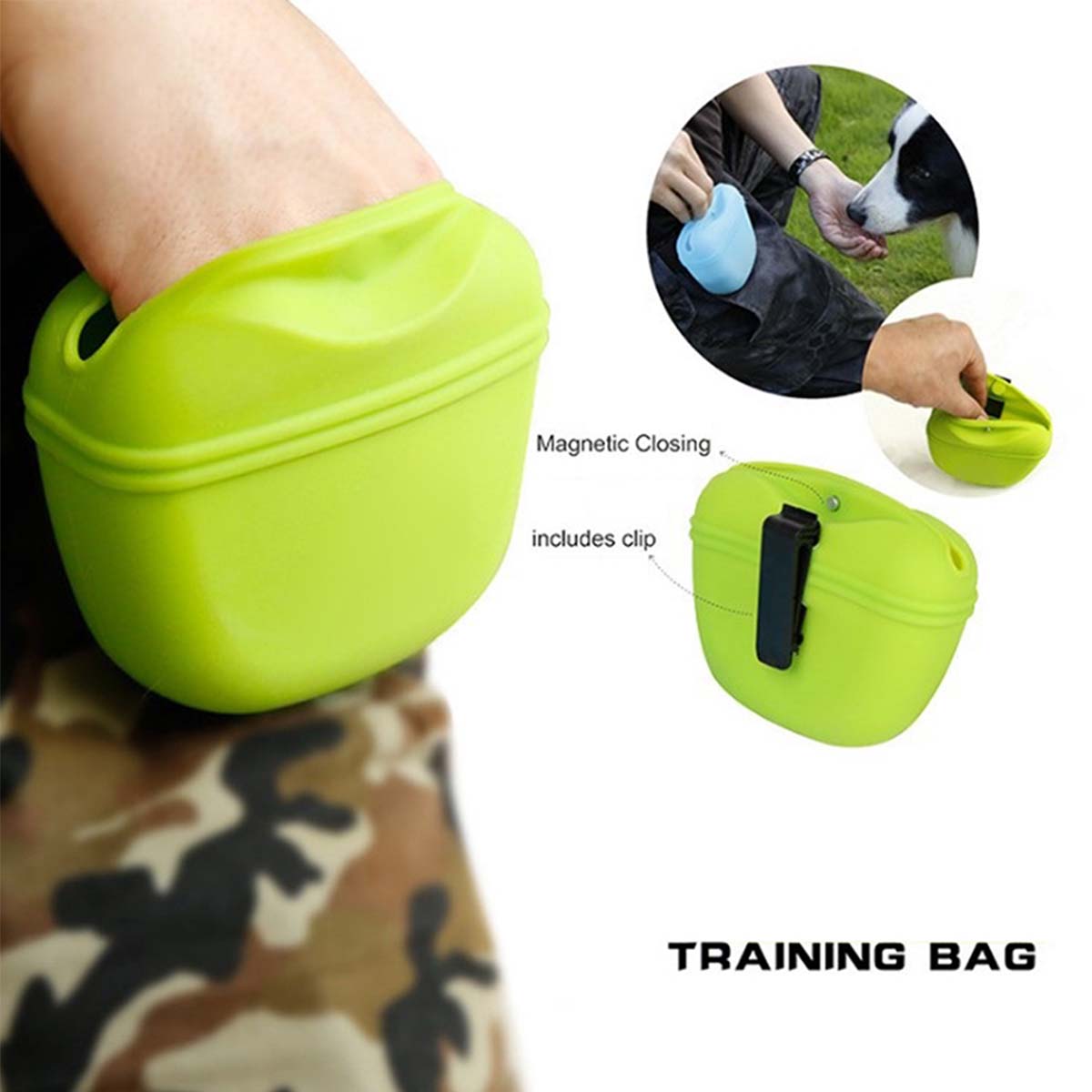 SUPSAS152 Silicone Dog Treat Food Pouch