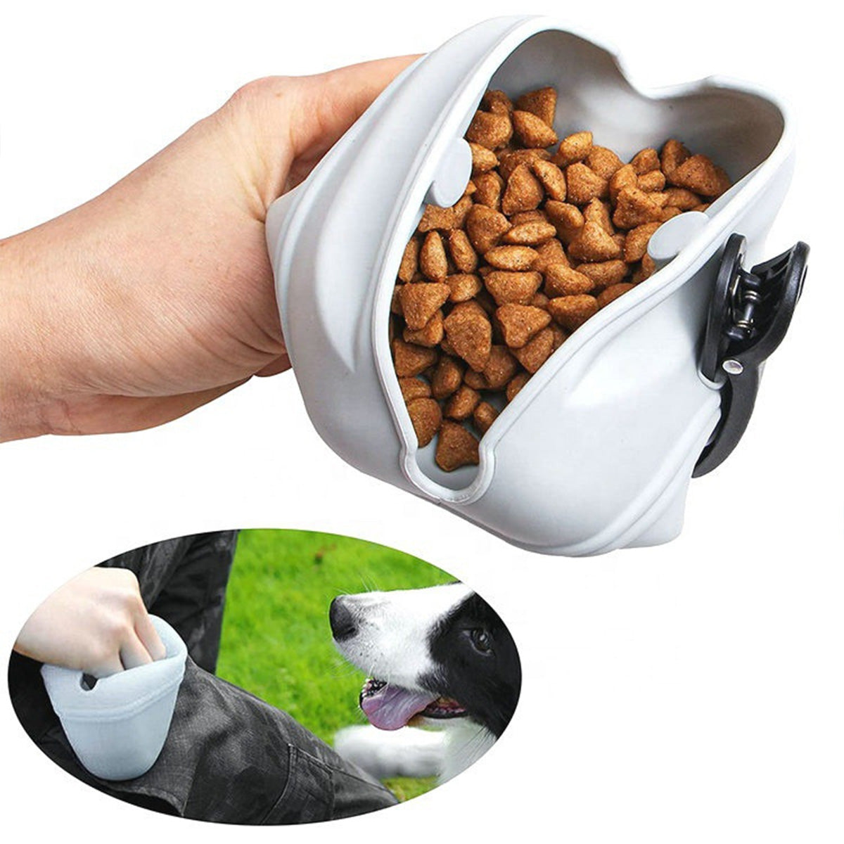 SUPSAS152 Silicone Dog Treat Food Pouch