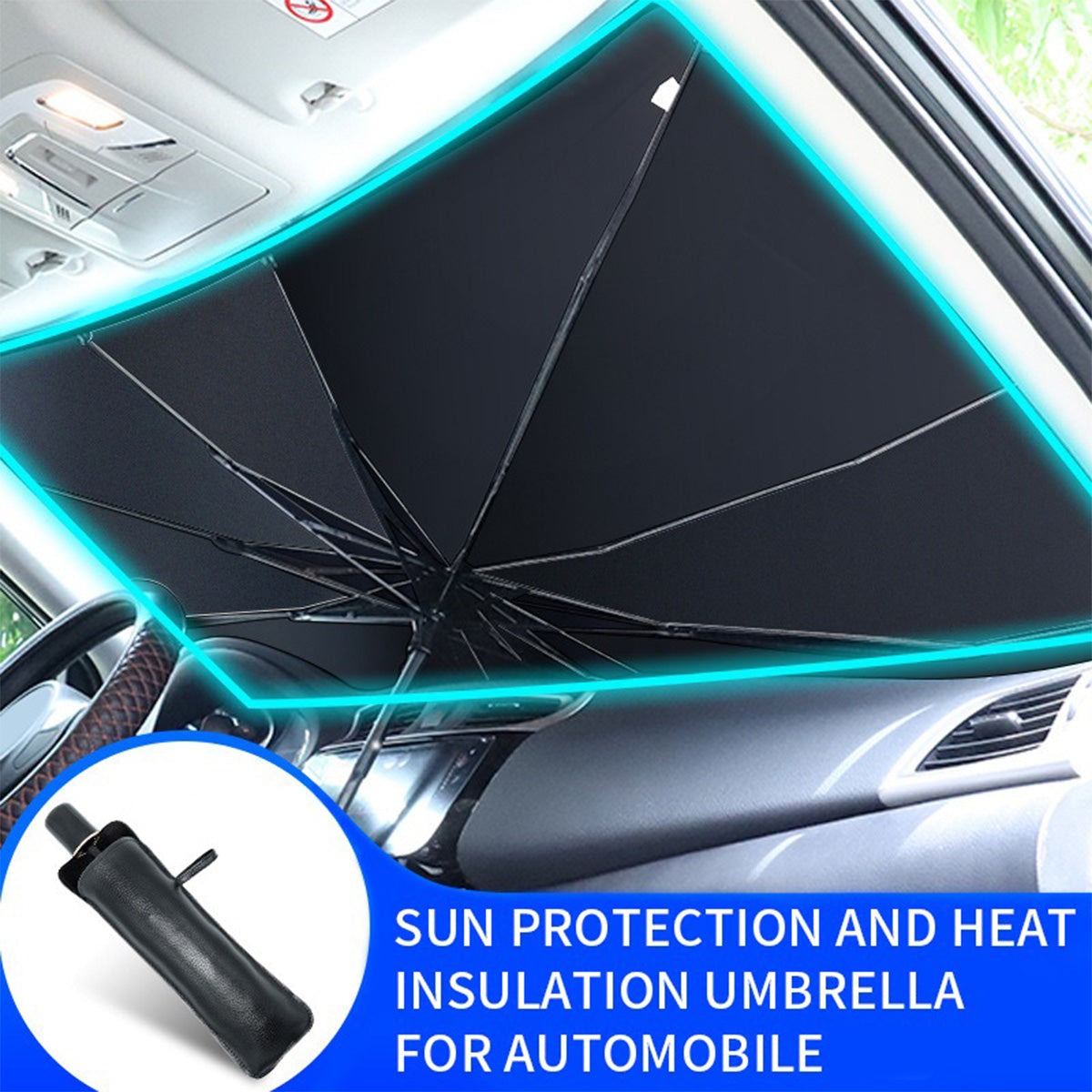 SUPSAS159 Foldable Car Umbrella Sunshade Cover