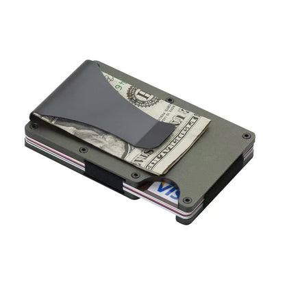 SUPSAS173 Minimalist Wallet RFID Blocking Front Pocket Wallet