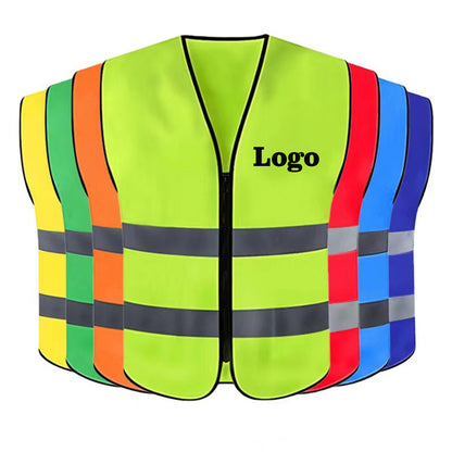 SUPSAS175 Reflective Safety Vests with Pockets and Zipper