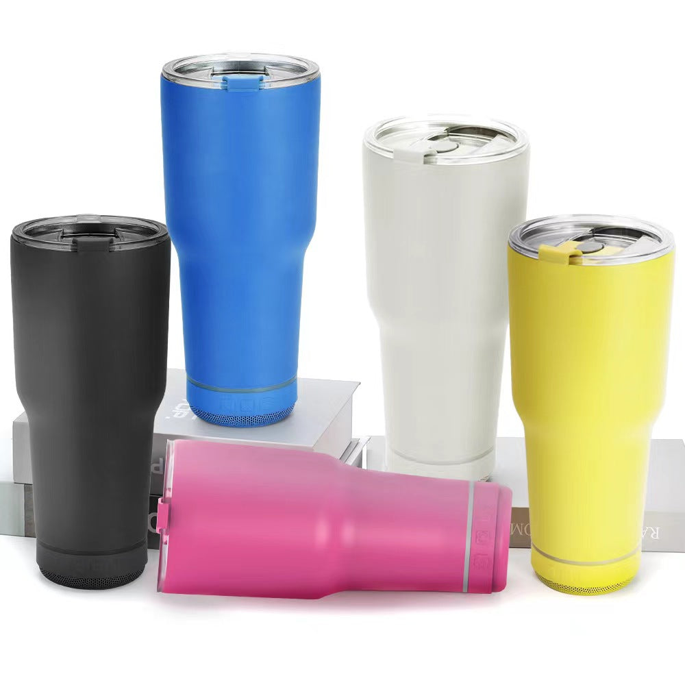 SUPSAS18 Stainless Steel Tumbler Cup with Speaker