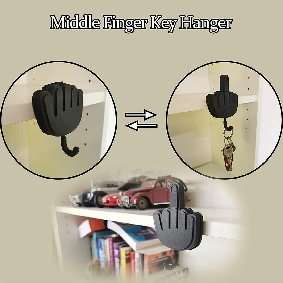 SUPSAS181 Middle Finger Key Hanger