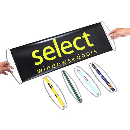 SUPSAS187 Retractable Handheld Banner