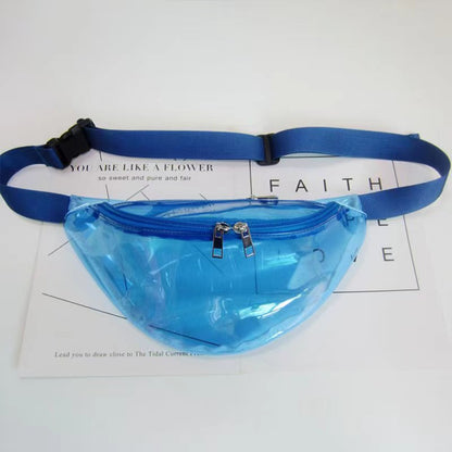 SUPSAS188 Bunte, transparente Gürteltasche mit Strand-Gelee