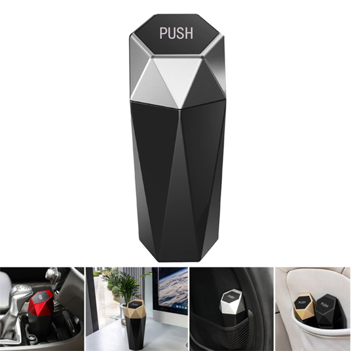 SUPSAS192 Car Dustbin Diamond Design