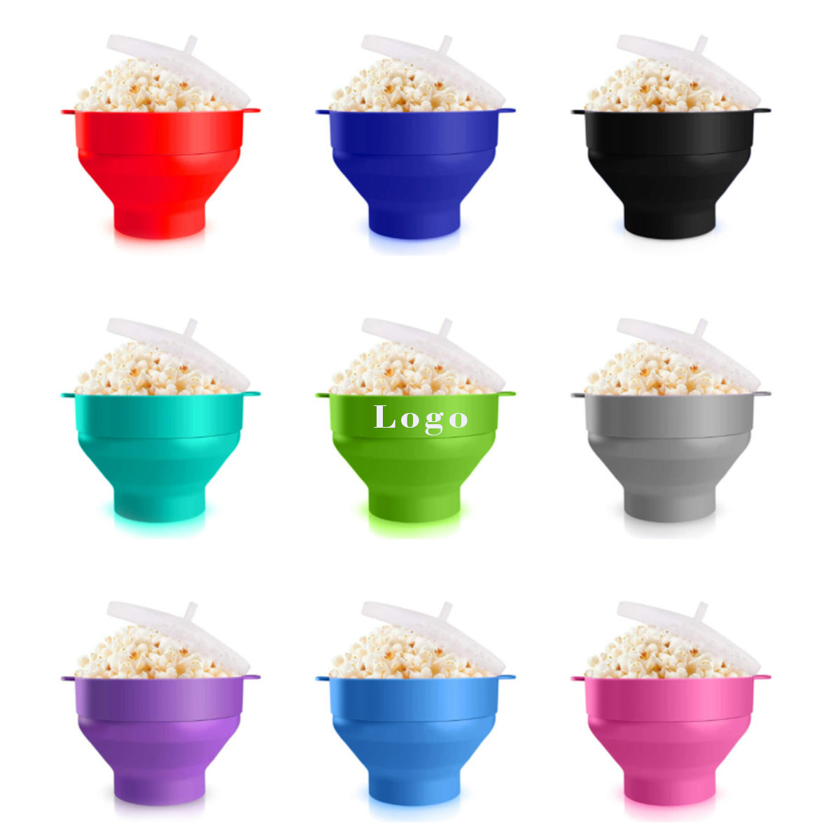 SUPSAS195 Silicone Microwave Popcorn Popper