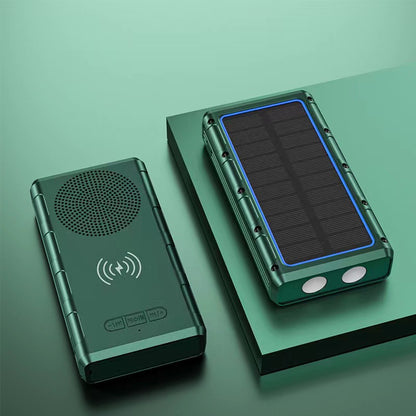 SUPSAS24 Solar Power Bank with Bluetooth Speaker