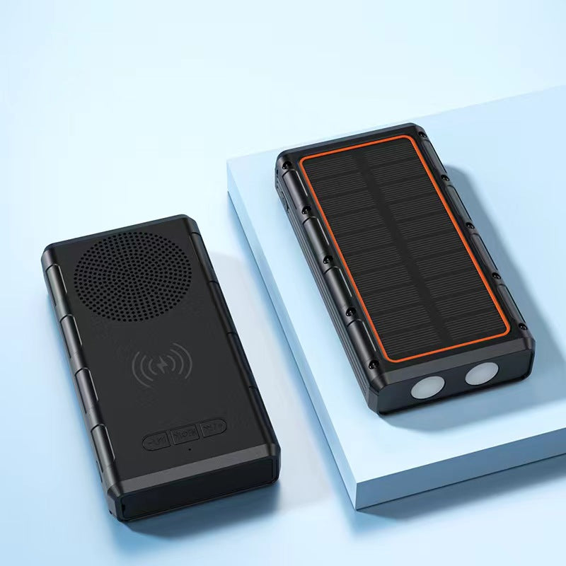 SUPSAS24 Solar Power Bank with Bluetooth Speaker